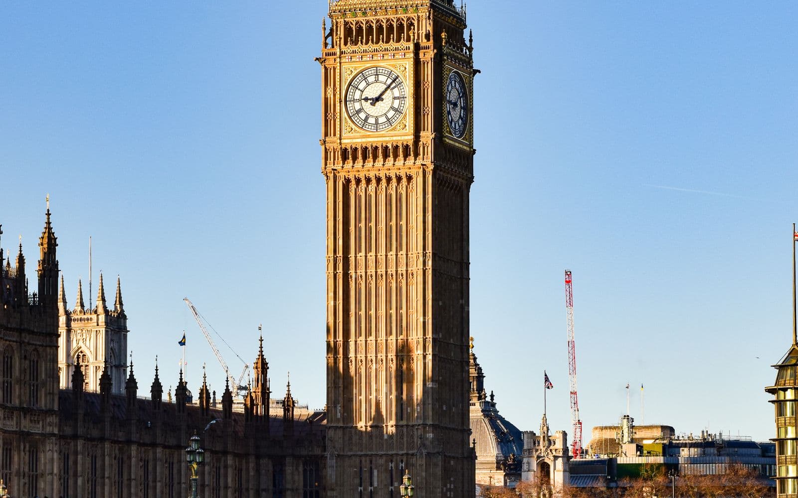Big Ben and Westminster Bridge over the Thames, London