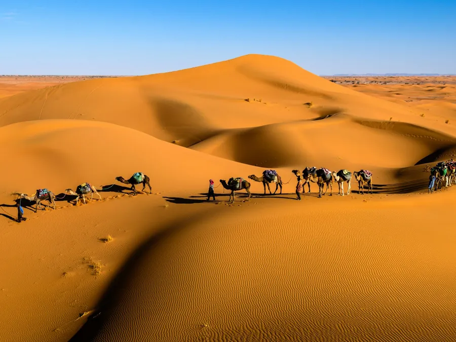 Desert dunes outside Dubai
